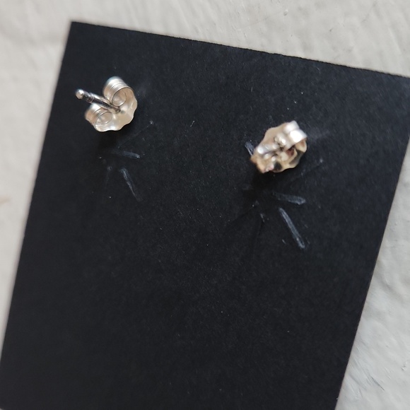 Gorgeous NWOT Native American Navajo Turquoise Squash Blossom Earrings π - Picture 7 of 12